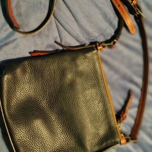 Black Leather Crossbody Bag